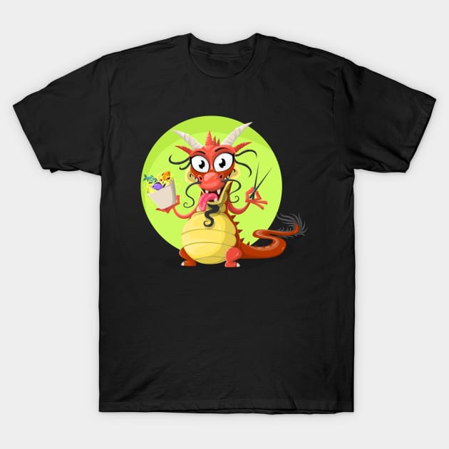 Dragon Takeout T-Shirt by Megrasaurous